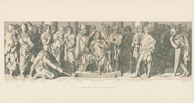 Die Krönung von Harold als König von England von Daniel Maclise