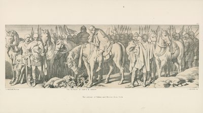 Der Rückzug von Edwin und Morcar aus York von Daniel Maclise