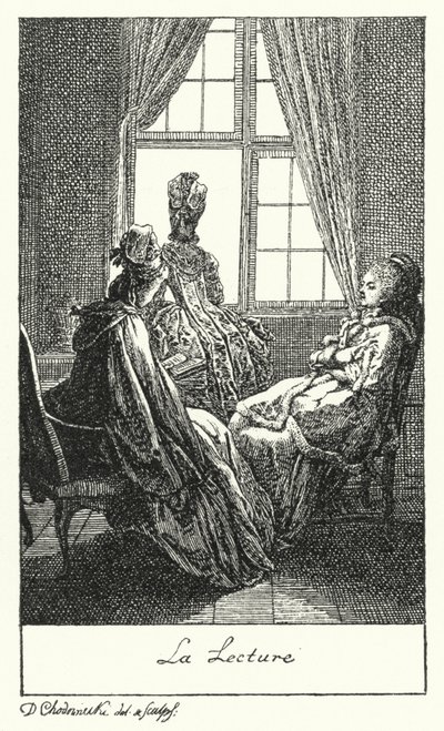 Lesen von Daniel Nikolaus (after) Chodowiecki