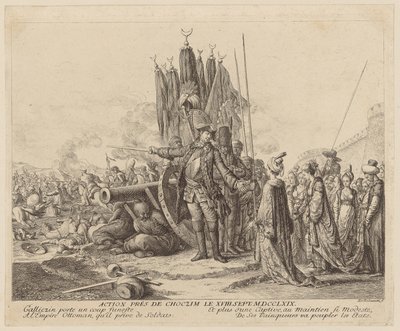 Aktion bei Choczim am 18. Sept. 1769 von Daniel Nikolaus Chodowiecki