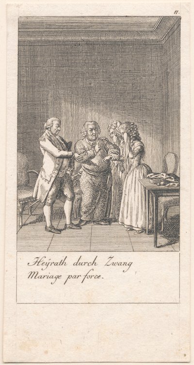 Gründe für die Heirat und ihre Folgen. Bl. 11 von Daniel Nikolaus Chodowiecki