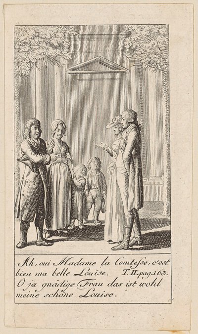 Blatt 11 zu „Karoline von Lichtfield“ von Daniel Nikolaus Chodowiecki