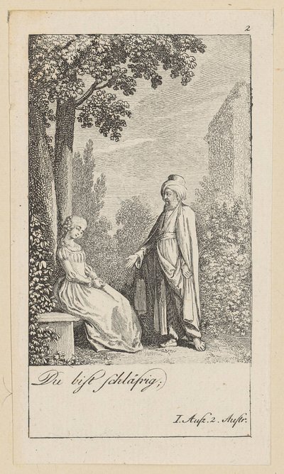 Blatt 2 zu Shakespeares "Sturm" von Daniel Nikolaus Chodowiecki