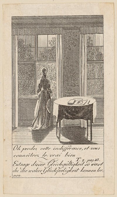 Blatt 3 zu "Karoline von Lichtfield" von Daniel Nikolaus Chodowiecki