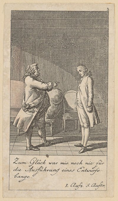 Blatt 3 zu Schillers „Kabale und Liebe“ von Daniel Nikolaus Chodowiecki