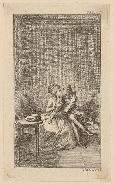 Blatt 5 zu Duschs "Geschichte Carl Ferdiners" von Daniel Nikolaus Chodowiecki