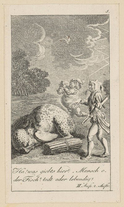 Blatt 5 zu Shakespeares "Sturm" von Daniel Nikolaus Chodowiecki