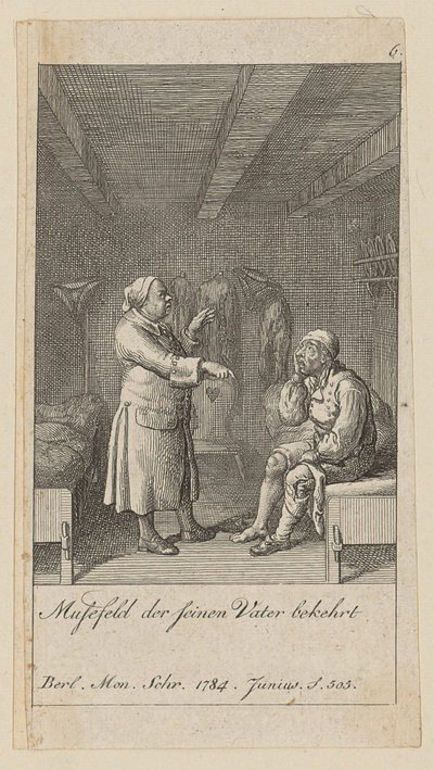 Blatt 6 der Folge „Modetorheiten“ von Daniel Nikolaus Chodowiecki