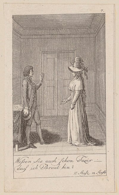 Blatt 7 zu Aug. von Kotzebues „Die Indianer in England“ von Daniel Nikolaus Chodowiecki