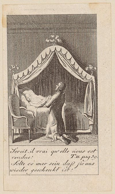 Blatt 7 zu „Karoline von Lichtfield“ von Daniel Nikolaus Chodowiecki
