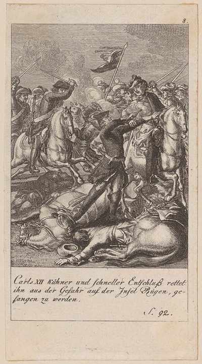 Blatt 8 der Folge "Brandenburgische Geschichte" von Daniel Nikolaus Chodowiecki