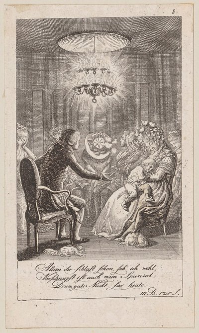 Blatt 8 zu Blumauers „Aeneide“ von Daniel Nikolaus Chodowiecki