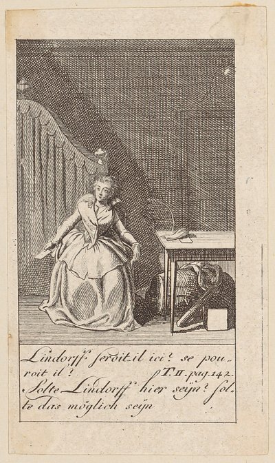 Blatt 8 zu „Karoline von Lichtfield“ von Daniel Nikolaus Chodowiecki