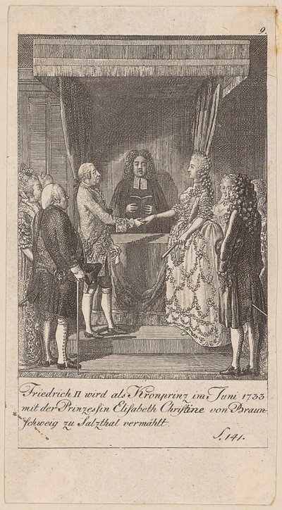 Blatt 9 der Folge "Brandenburgische Geschichte" von Daniel Nikolaus Chodowiecki