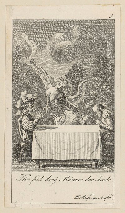 Blatt 9 zu Shakespeares "Sturm" von Daniel Nikolaus Chodowiecki
