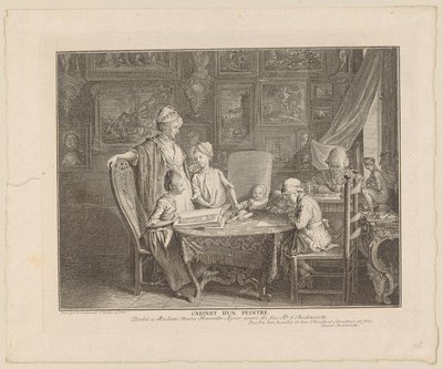 Atelier eines Malers von Daniel Nikolaus Chodowiecki