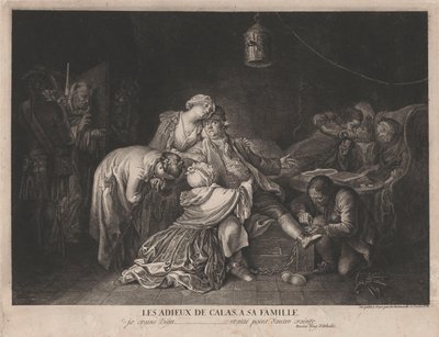 Der Abschied Calas von seiner Familie von Daniel Nikolaus Chodowiecki