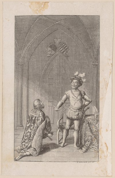 Heinrich schlägt die Krone aus von Daniel Nikolaus Chodowiecki