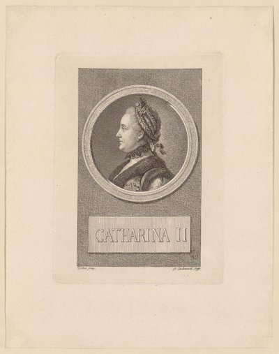 Porträt der Kaiserin Catharina II. von Russland von Daniel Nikolaus Chodowiecki