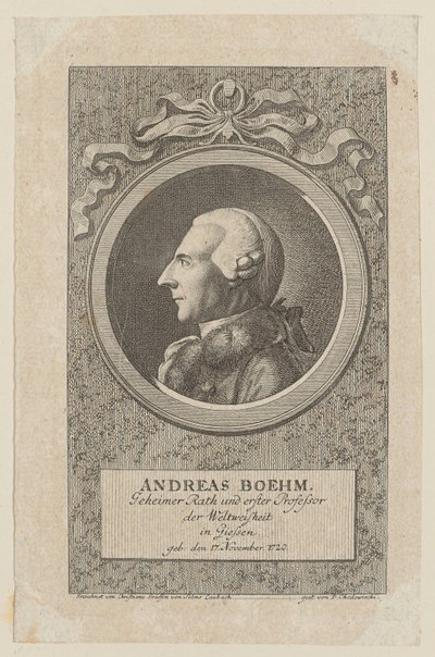 Porträt des Andreas Boehm von Daniel Nikolaus Chodowiecki