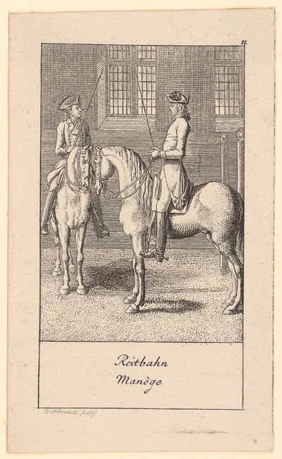 Reitbahn von Daniel Nikolaus Chodowiecki