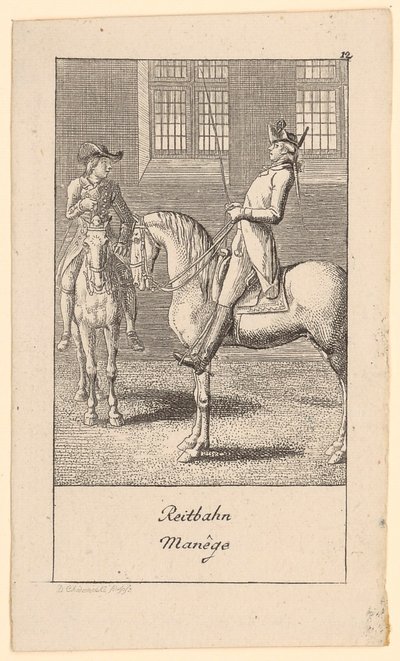 Reitbahn von Daniel Nikolaus Chodowiecki