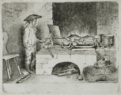 Der Junge mit dem Wurstspieß von Daniel Nikolaus Chodowiecki