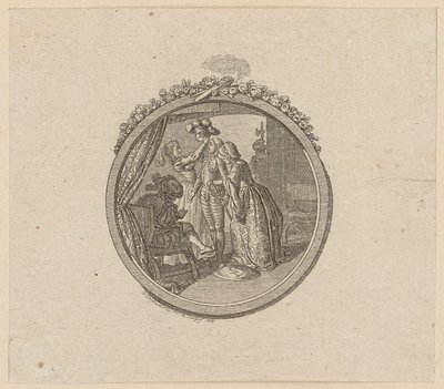 Titelvignette zum Ritterroman „Palmerin von Oliva“ von Daniel Nikolaus Chodowiecki