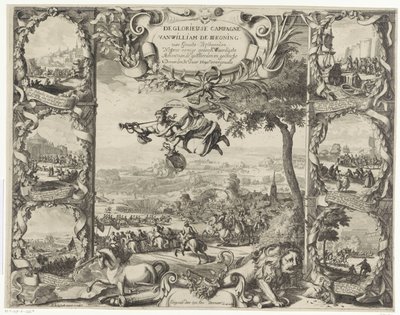 Siege von König Wilhelm III. in Irland (obere Hälfte), 1690 von Daniel de Lafeuille