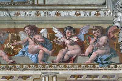 Musizierende Engel und Putti von Daniele Crespi