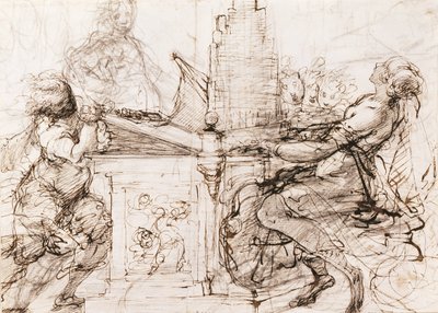 St. Cäcilia an der Orgel von Daniele Crespi