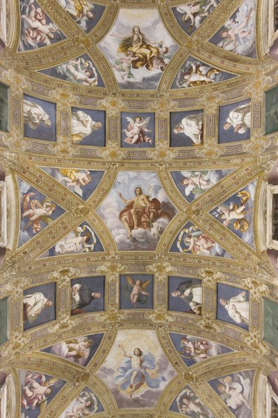 Gewölbe des Mittelschiffs, Kirche S. Maria Assunta von Daniele Crespi