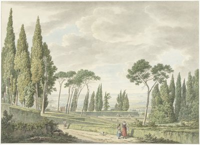 Ansicht der Terrassen der Villa d’Este in Tivoli von Daniël Dupré