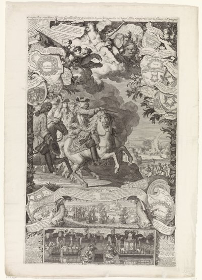 Sieg der Alliierten über die Franzosen und Spanier, 1702 von Daniël Marot (I)