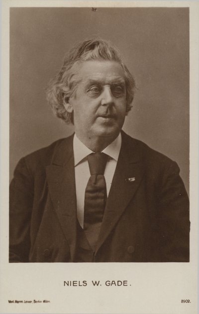 Niels Wilhelm Gade, dänischer Komponist, Dirigent, Geiger, Organist und Lehrer (1817-1890) von Danish Photographer