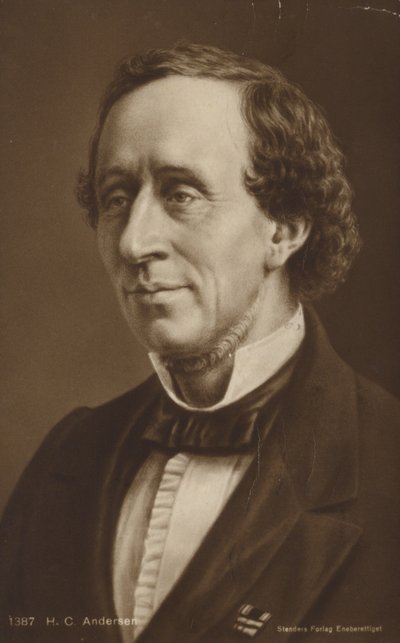 Hans Christian Andersen (1805-1875), dänischer Autor und Dichter von Danish School