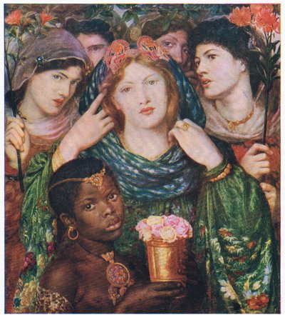 Die Geliebte, Illustration aus My Magazine (Arthur Mee), ca. 1920-30 von Dante Gabriel (after) Rossetti