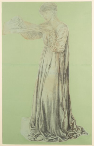 Eine Studie für Dantes Traum von Dante Gabriel Charles Rossetti