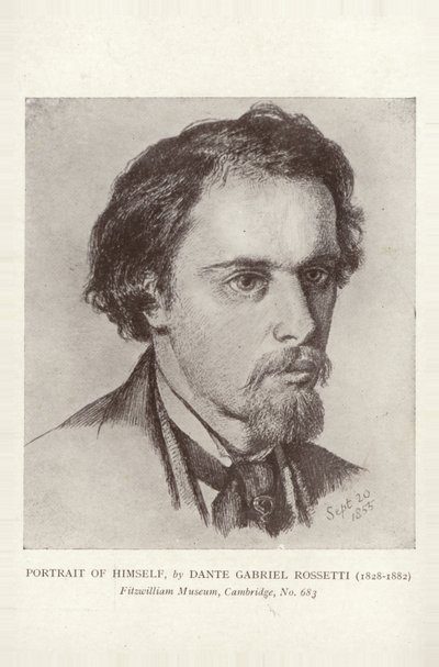Dante Gabriel Rossetti, englischer Maler, Illustrator und Dichter von Dante Gabriel Charles Rossetti