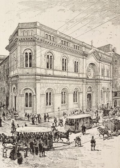 Evangelische Kirche an der Via Nazionale, Rom, Italien von Dante Paolocci