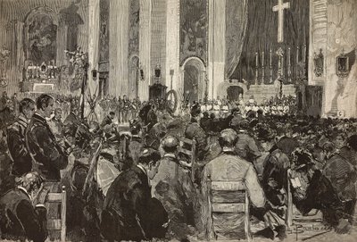 Trauerfeier für die Toten in Dogali in der Kirche Sant