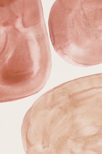 Erdige Aquarellformen von Danushka Abeygoda
