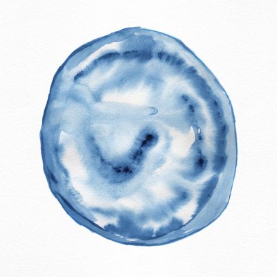 Fließender Indigo-Wirbel von Danushka Abeygoda