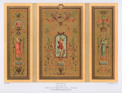 Boudoir, Rue de Solferino, Paris, 19. Jahrhundert von Daumont