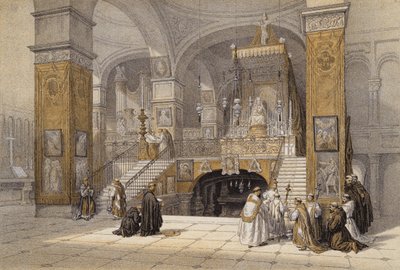 Kirche der Verkündigung, Nazareth von David (after) Roberts