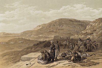 Jakobsbrunnen in Sichem von David (after) Roberts