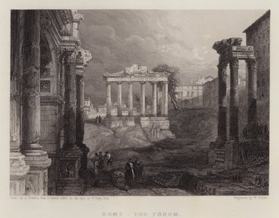 Rom, das Forum von David (after) Roberts