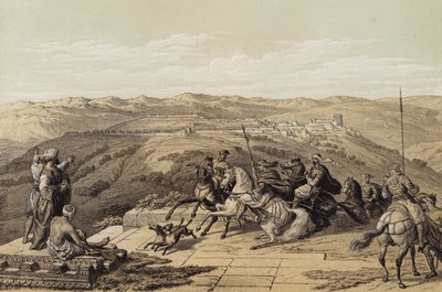 Sebaste, antikes Samaria von David (after) Roberts
