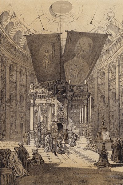 Schrein des Heiligen Grabes von David (after) Roberts