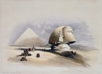 Ansicht der Nekropole von Gizeh von David (after) Roberts